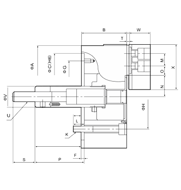 KYD Solid süper geniş stroklu üç pençeli ayna