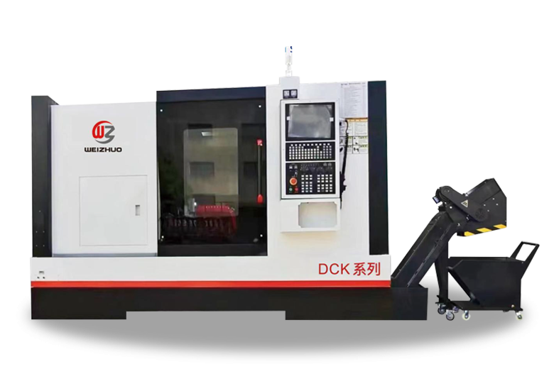 DCK Eğimli Torna Yataklı Sert Raylı CNC Torna