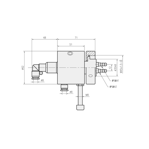 İki yönlü hava kontrol valfi